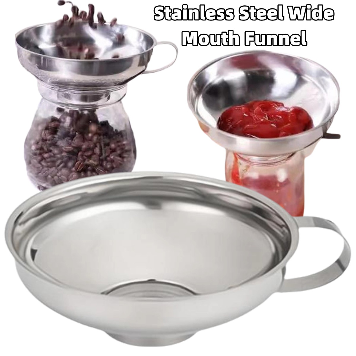 Wine Aerator Pour - Premium ‌Stainless Steel Wide Mouth Funnel