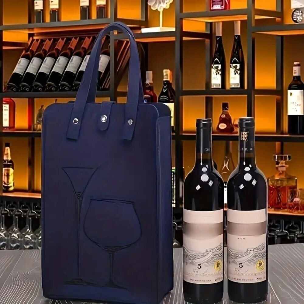 Wine & Beer Unlimited Spirits - High Quality Felt Red Wine Bag