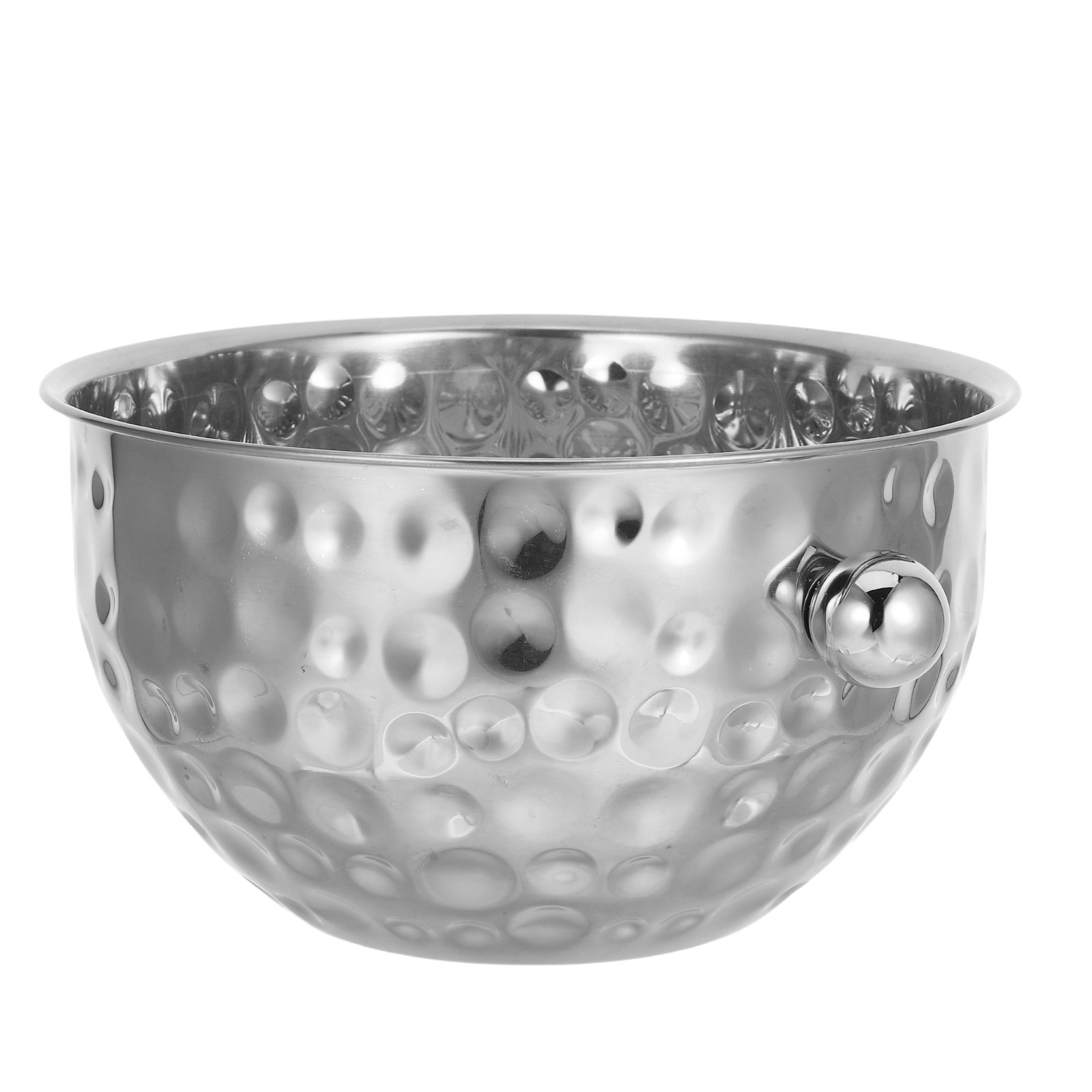 Ice Bucket Silver - Stainless Steel Ice Bucket Bartending Insulated