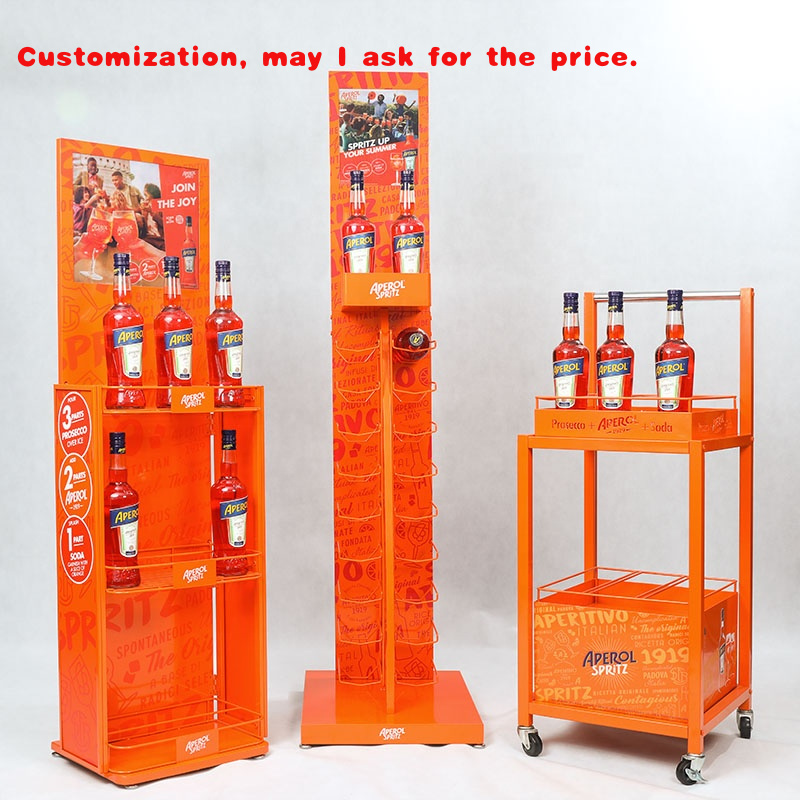 Wine Beer Tequila - custom.Retail Luxury Standing Metal Wine Rack