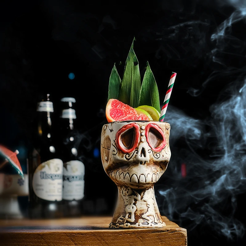 Halloween Skull Ceramic Mug -  - Wine Beer Mix review and price