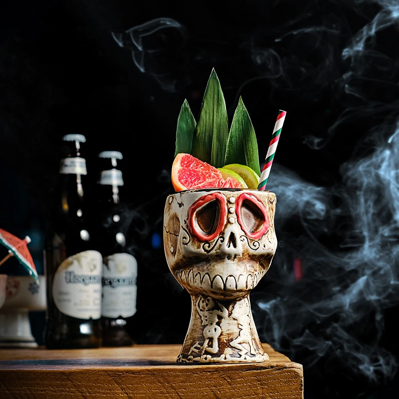 Halloween Skull Ceramic Mug -  - Wine Beer Mix review and price