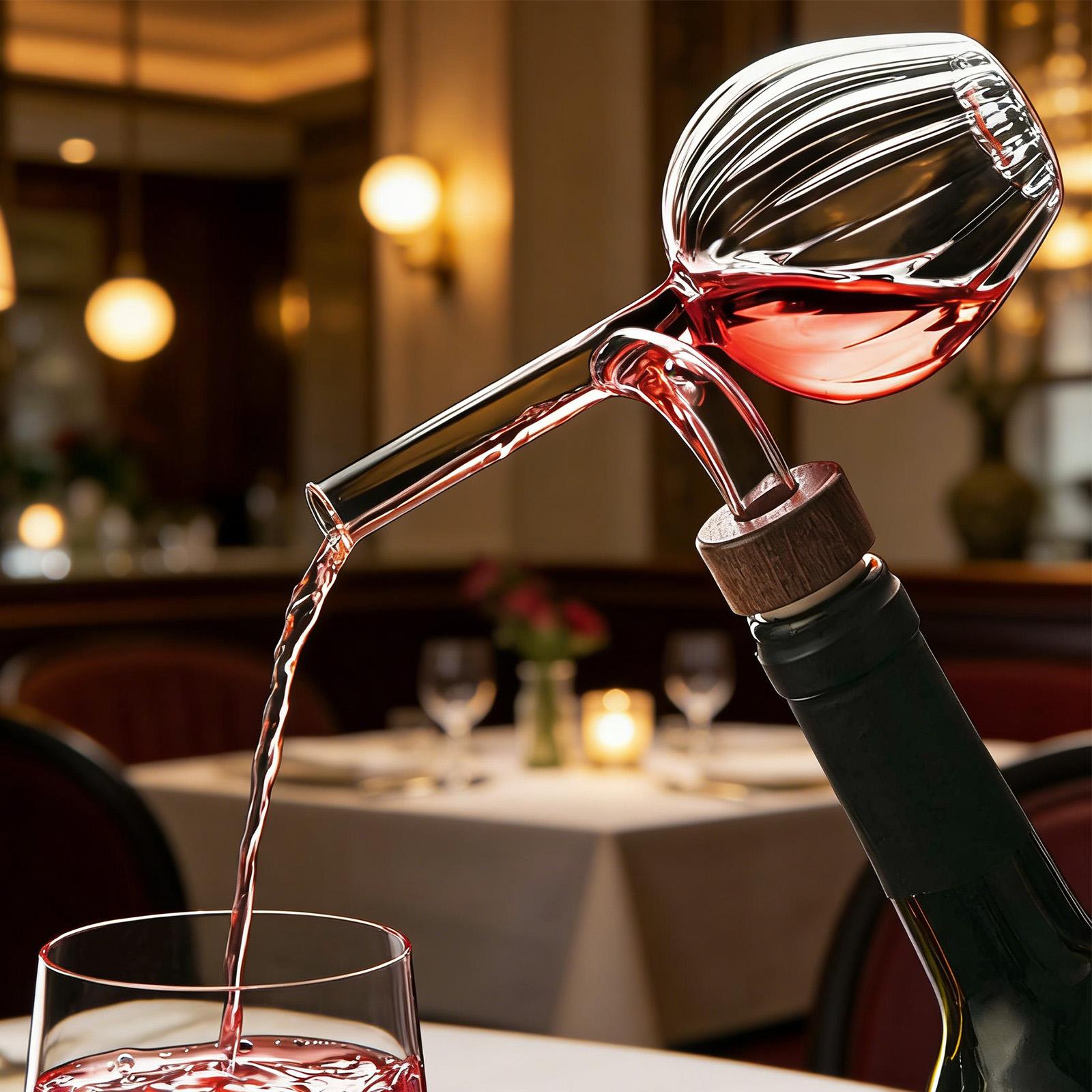 Modern Transparent Red Decante - Wine Aerator Pour review and price