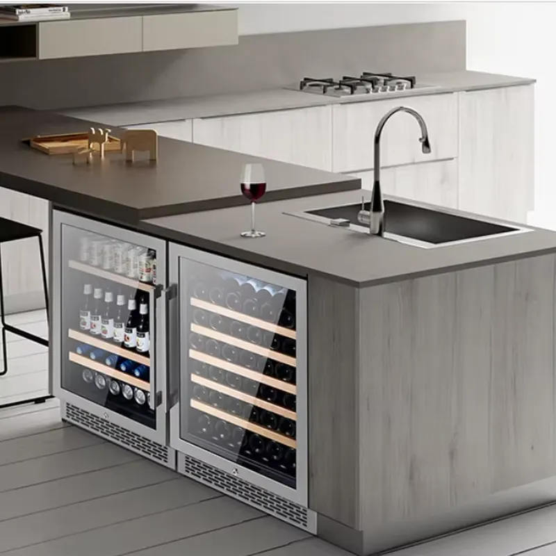 48 Bottle Wine Fridge Dual Gla - Beer Wine Zone review and price