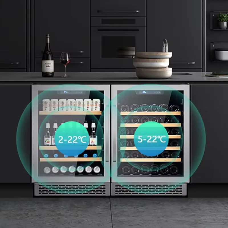 48 Bottle Wine Fridge Dual Gla - Beer Wine Zone review and price