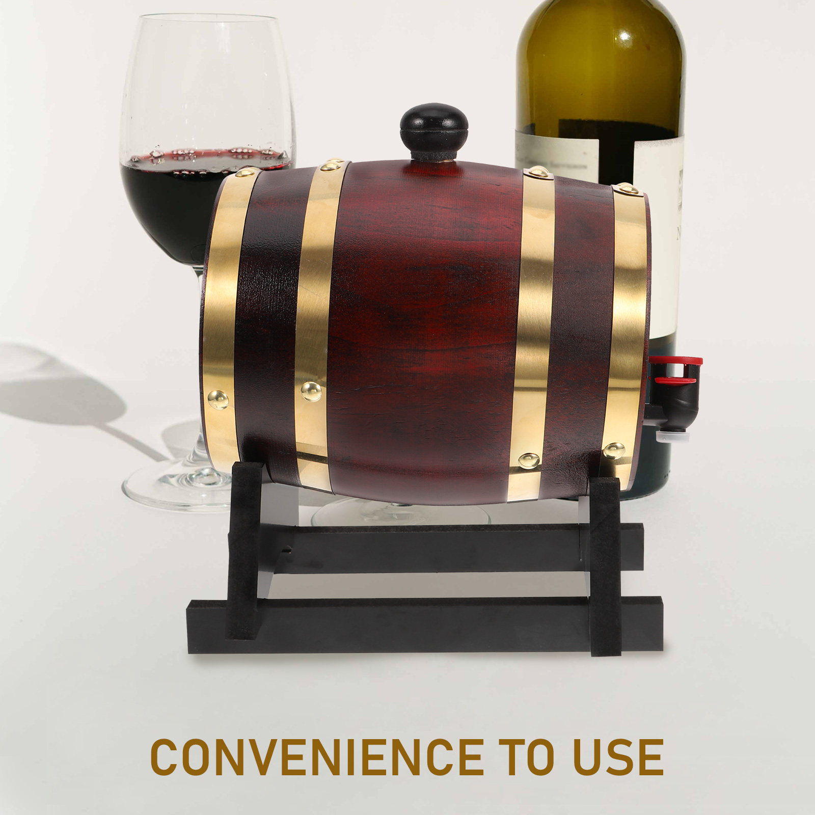 1Set Wood Wine Barrel 1L Red W - Wine To Beer To Liquor review and price