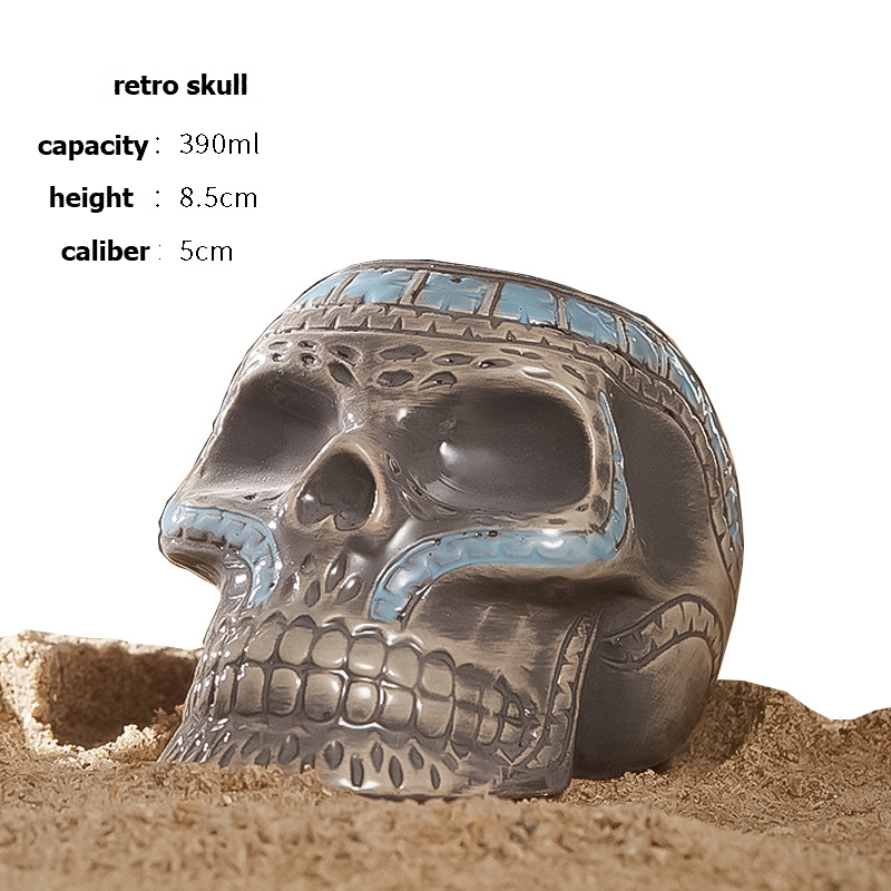 Vintage skull like ceramic win - Wine Like Beer review and price