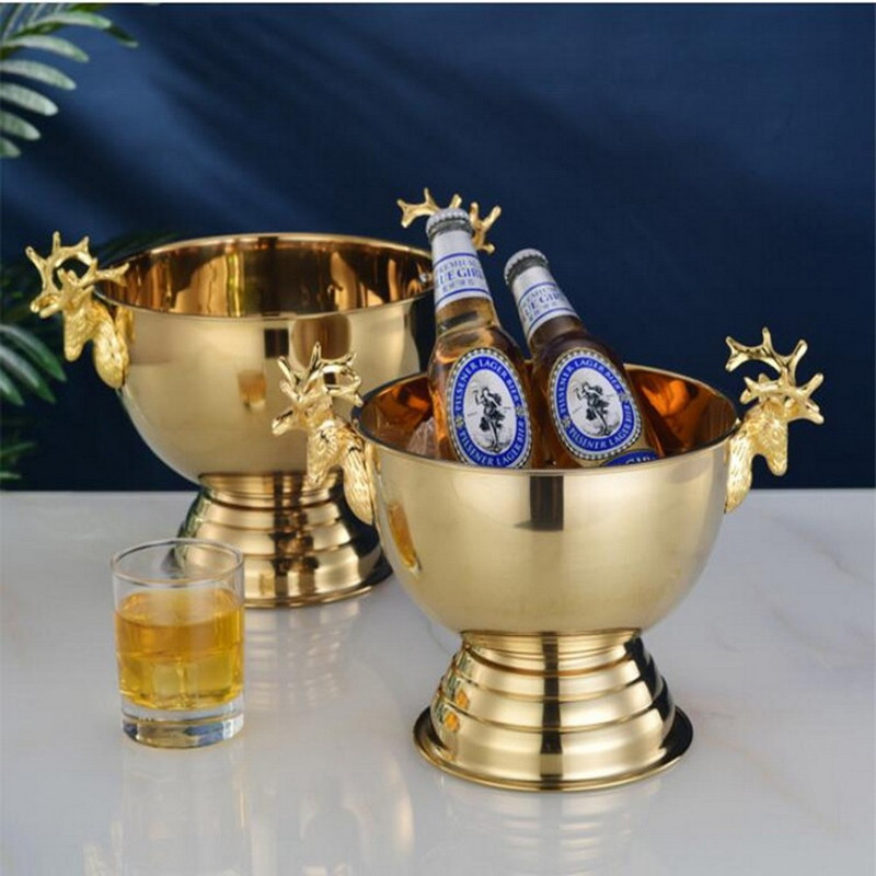 Creative Stainless Steel Deer  - Ice Bucket Silver review and price