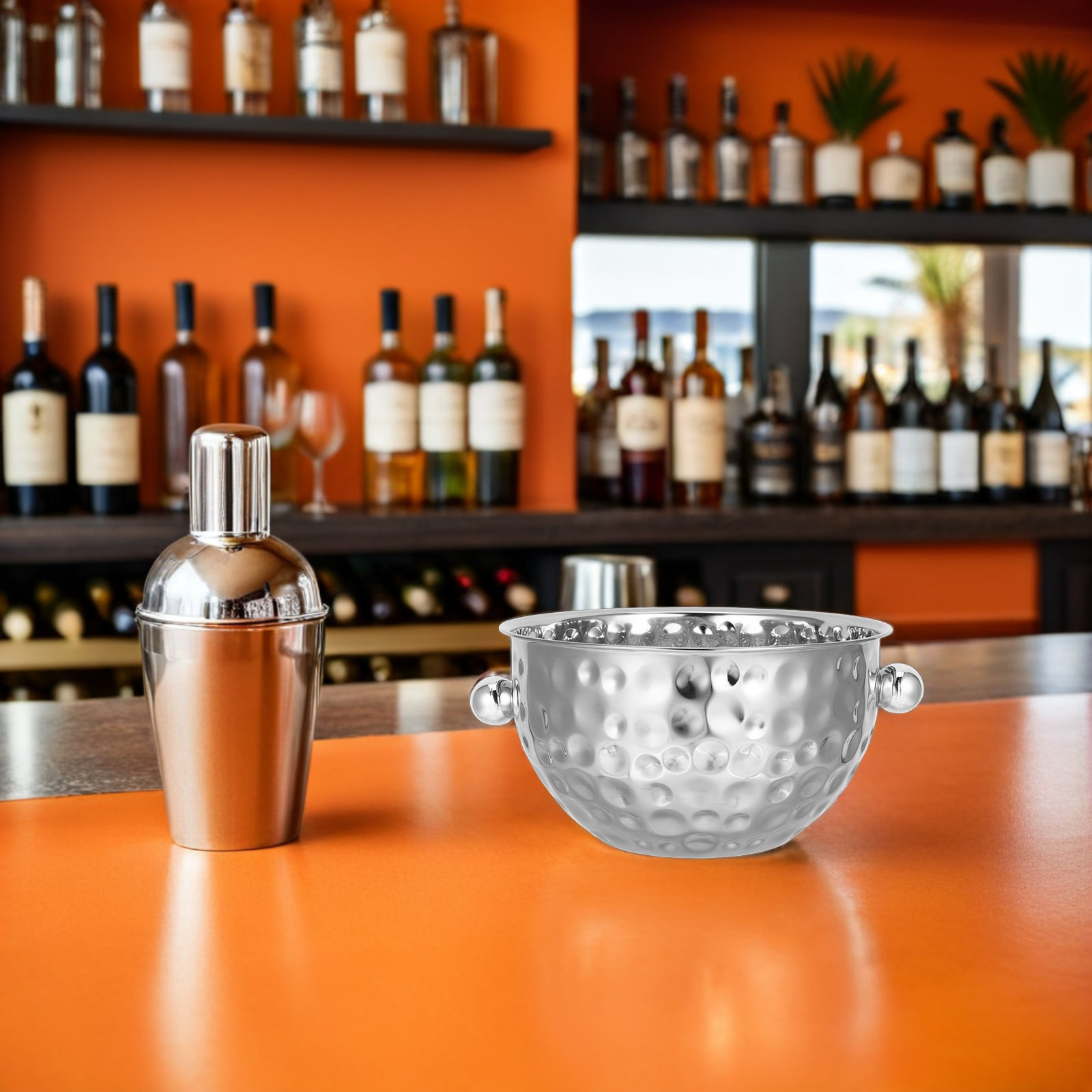 Stainless Steel Ice Bucket Bar - Ice Bucket Silver review and price