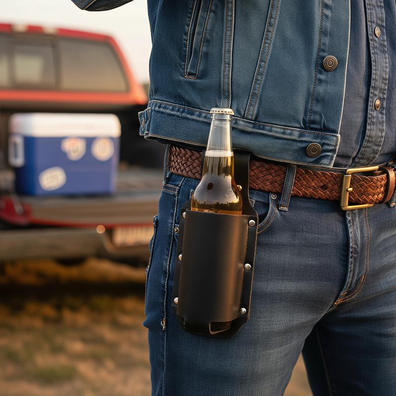 [J] 1Pcs Leather Beer Can Bott - Wine Beer Bottle review and price