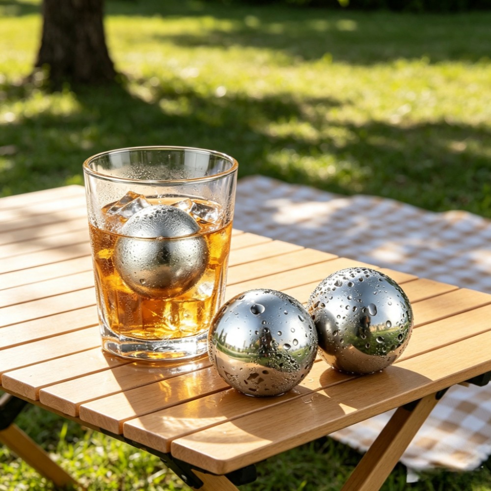 Reusable Ice Cubes & Metal Chi - Ice Bucket Silver review and price