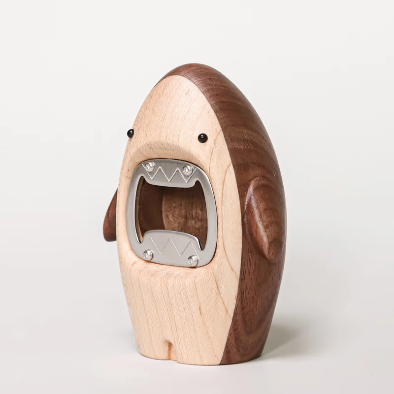 Creative Wooden Shark Ornament - Wine Beer Bottle review and price