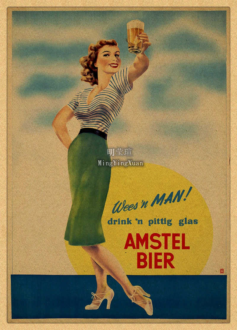 Vintage Beer Wine Drink Chart  - Wine Beer Mix review and price