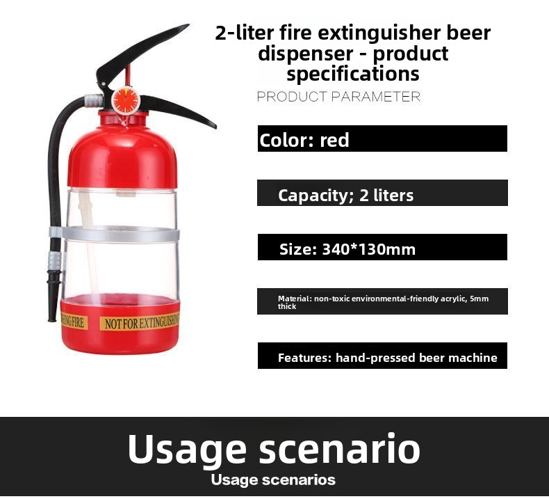 Novelty  Extinguisher Shaped D - Wine To Beer To Liquor review and price