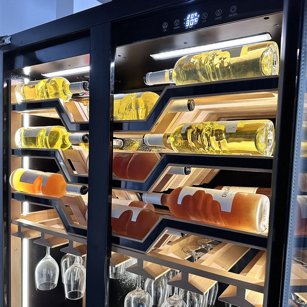 Two Tempered Glass Doors Batte - Beer Wine Zone review and price