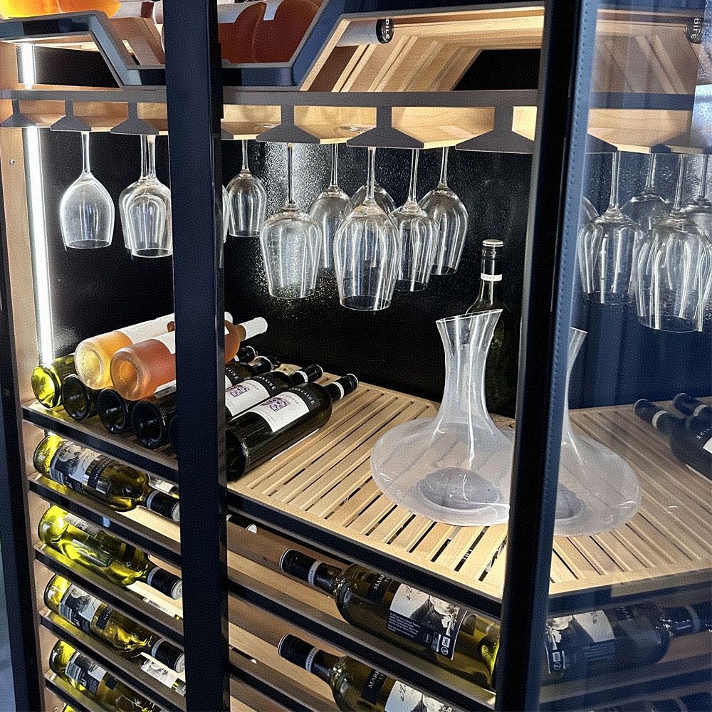 Two Tempered Glass Doors Batte - Beer Wine Zone review and price